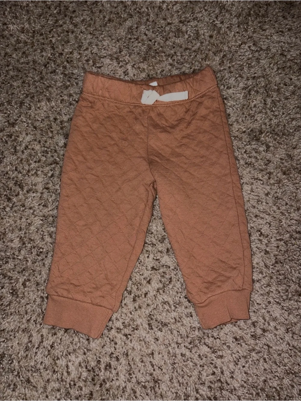 Carter's Quilted Tan Brown Kids Jogger Pants